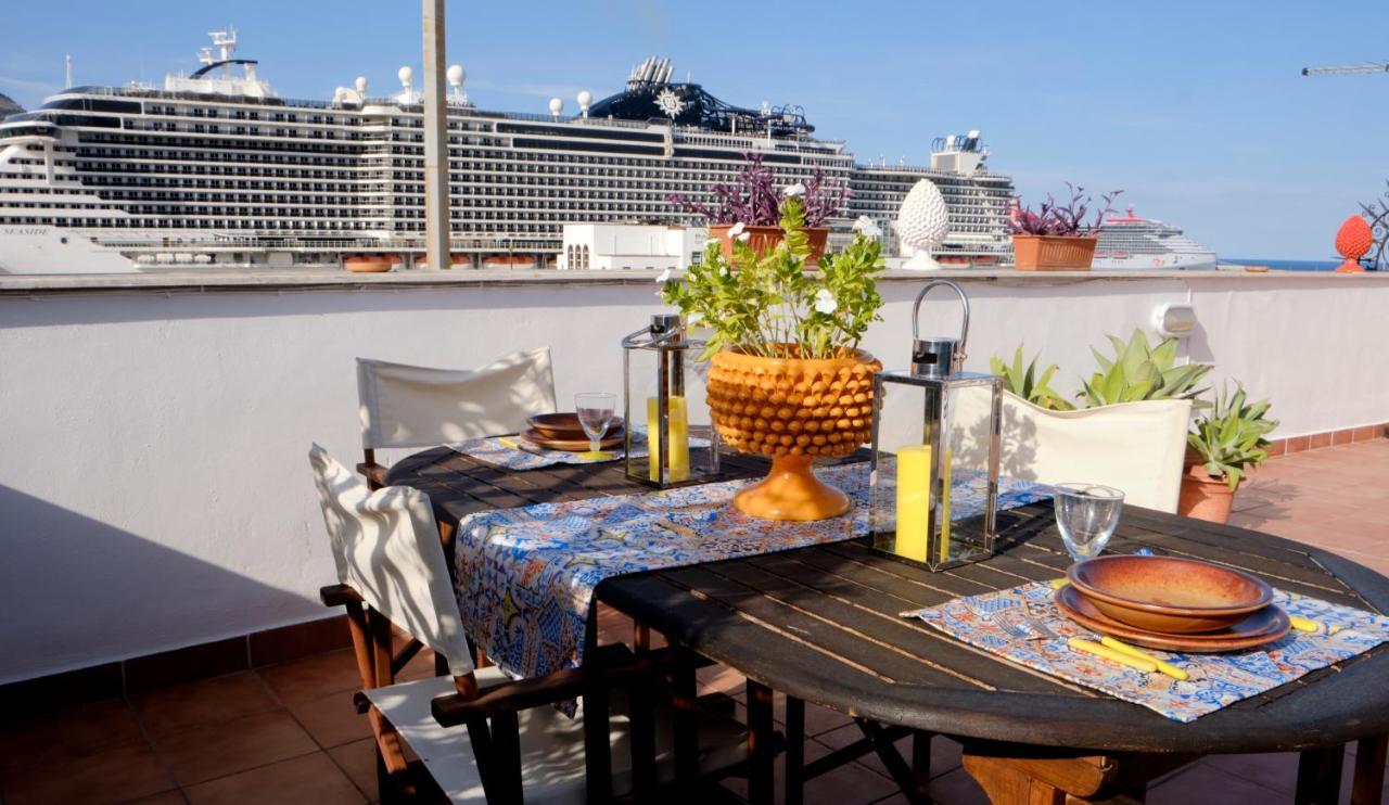 شقة Attico Con Terrazza Sul Porto باليرمو المظهر الخارجي الصورة